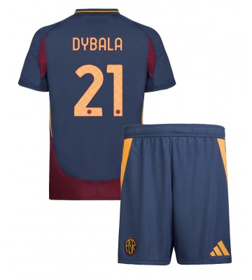 AS Roma Paulo Dybala #21 Tercera Equipación Niños 2024-25 Manga Corta (+ Pantalones cortos)